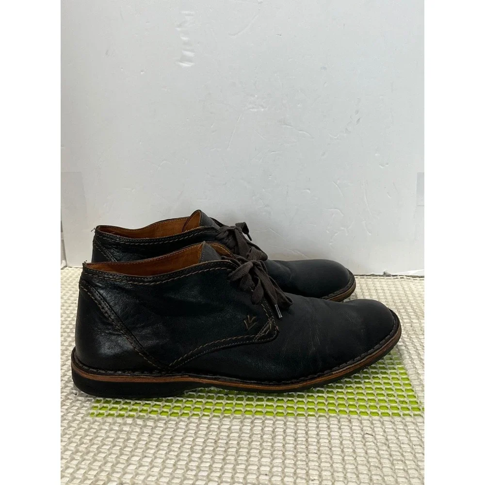John Varvatos Star USA Men's Sz 11.5 Black Leather Chukka Boots F504B1B62204